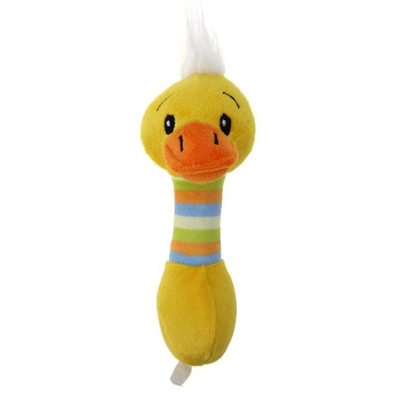 Cute Bite Resistant Pet Plush Toys Sticks Sounding Dog Toys Duck Pink Pig Wholesale