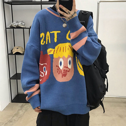 Wind Cartoon Sweater