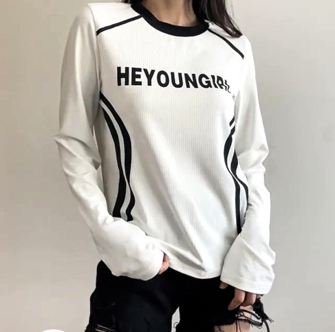 Letter Print Casual Knitted Shirt