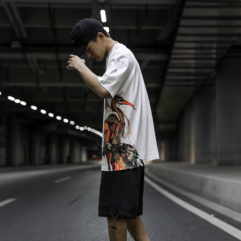 Red-crowned Crane Side Shirt