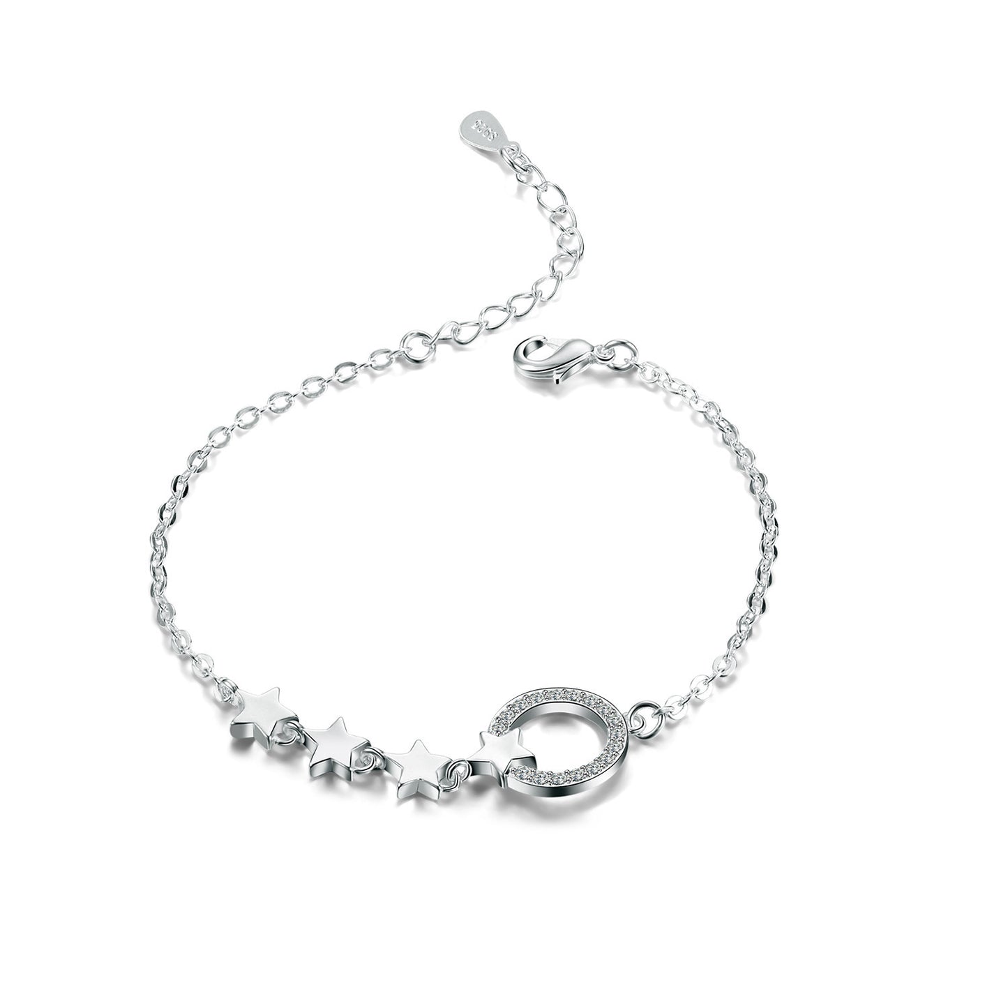 Shining five-pointed star hypoallergenic jewelry