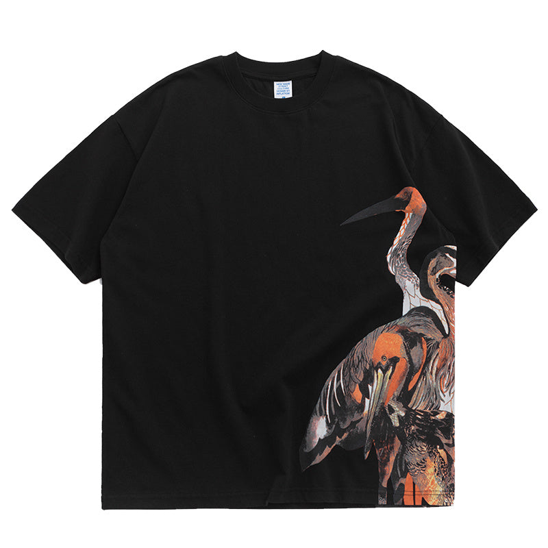 Red-crowned Crane Side Shirt