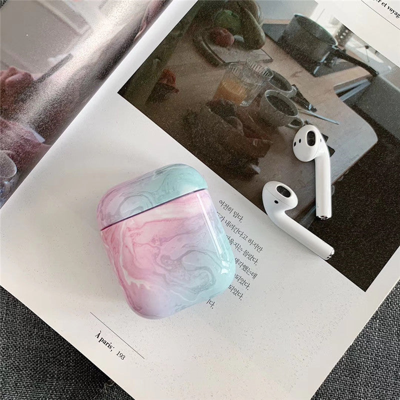 White Marble Case for Airpods Earphone Case