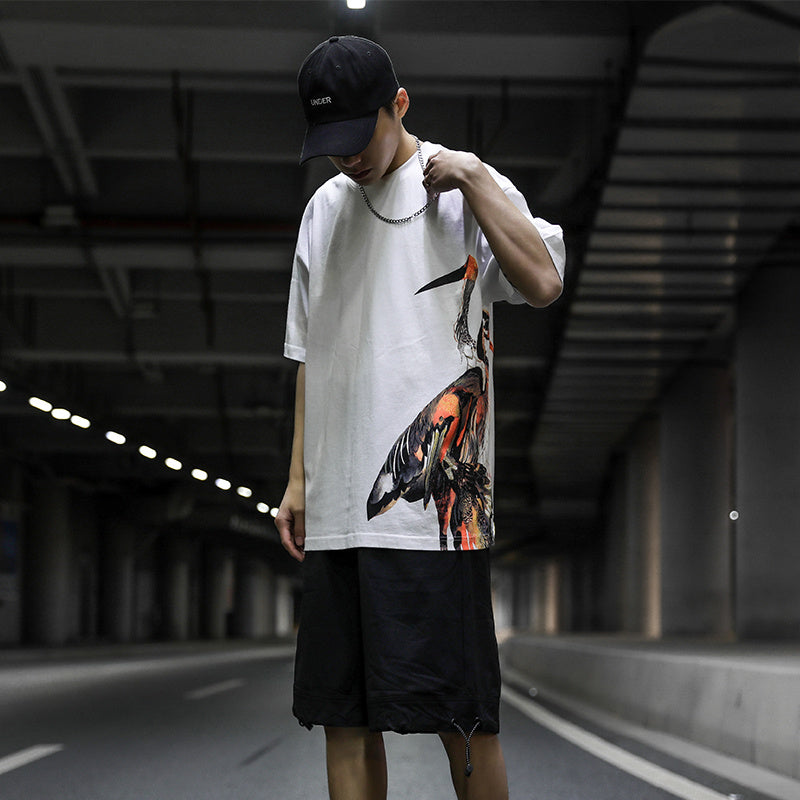 Red-crowned Crane Side Shirt