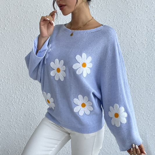 Bat Sleeve Sweater For Women
