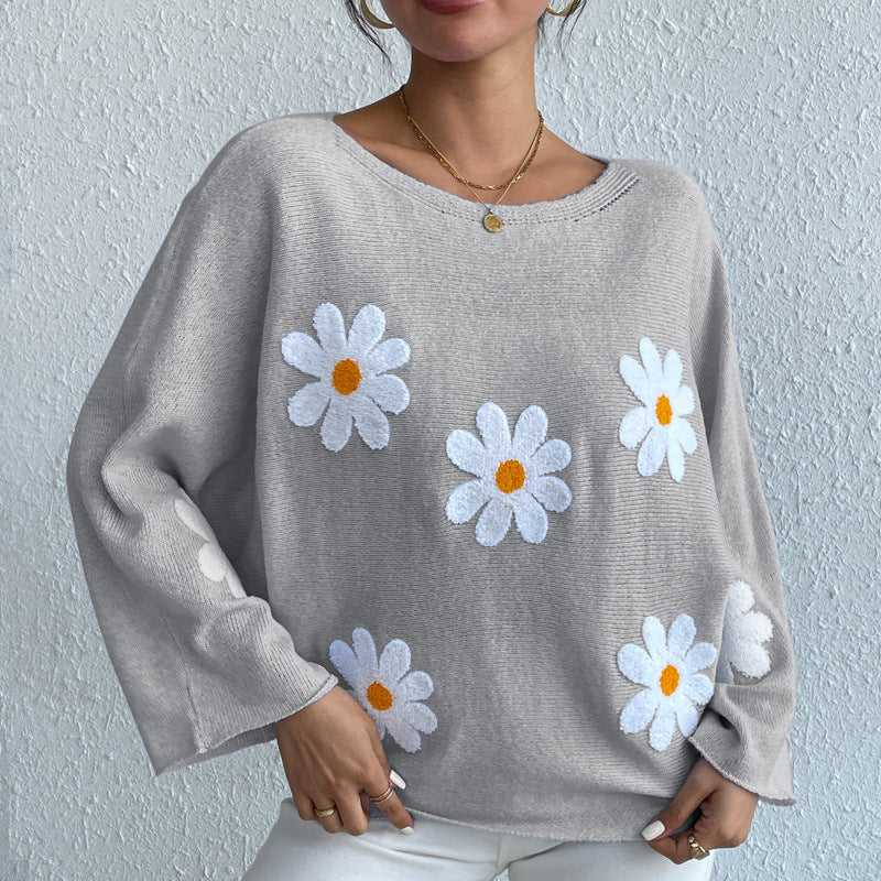 Bat Sleeve Sweater For Women