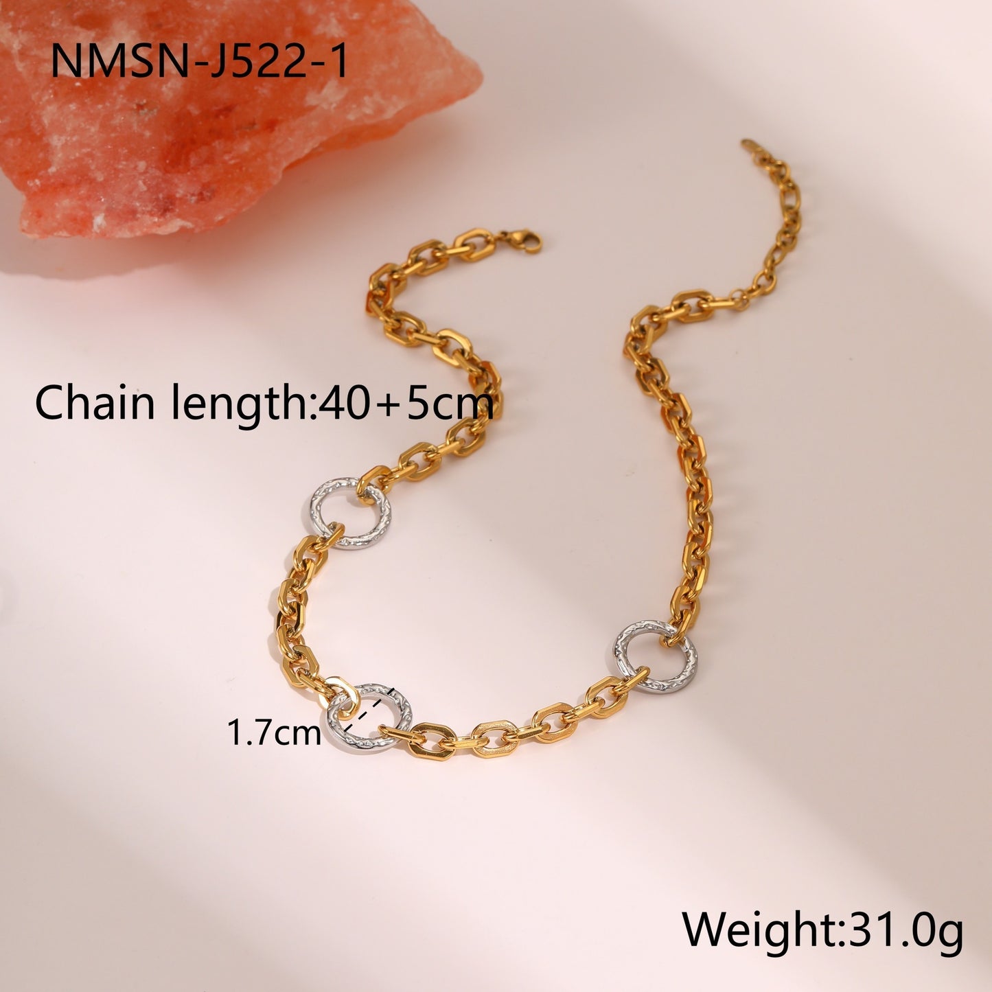 Stainless Steel Necklace Bracelet High Sense Titanium Steel No Fading