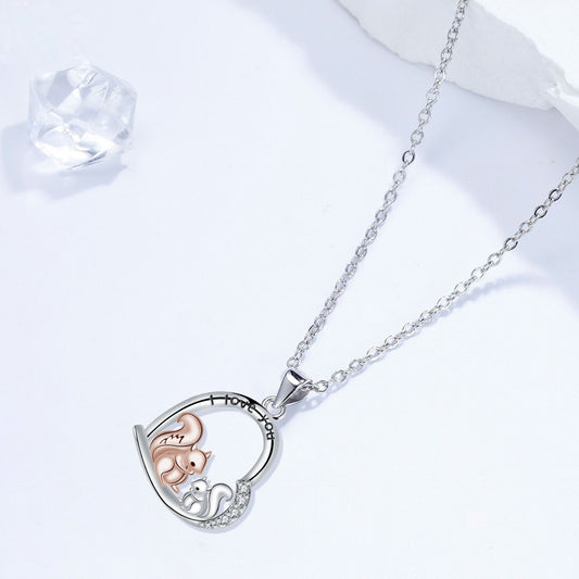 Little Squirrels Exquisite Pendant Necklace