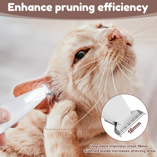 LED Light Fully Waterproof Pet Hair Trimmer