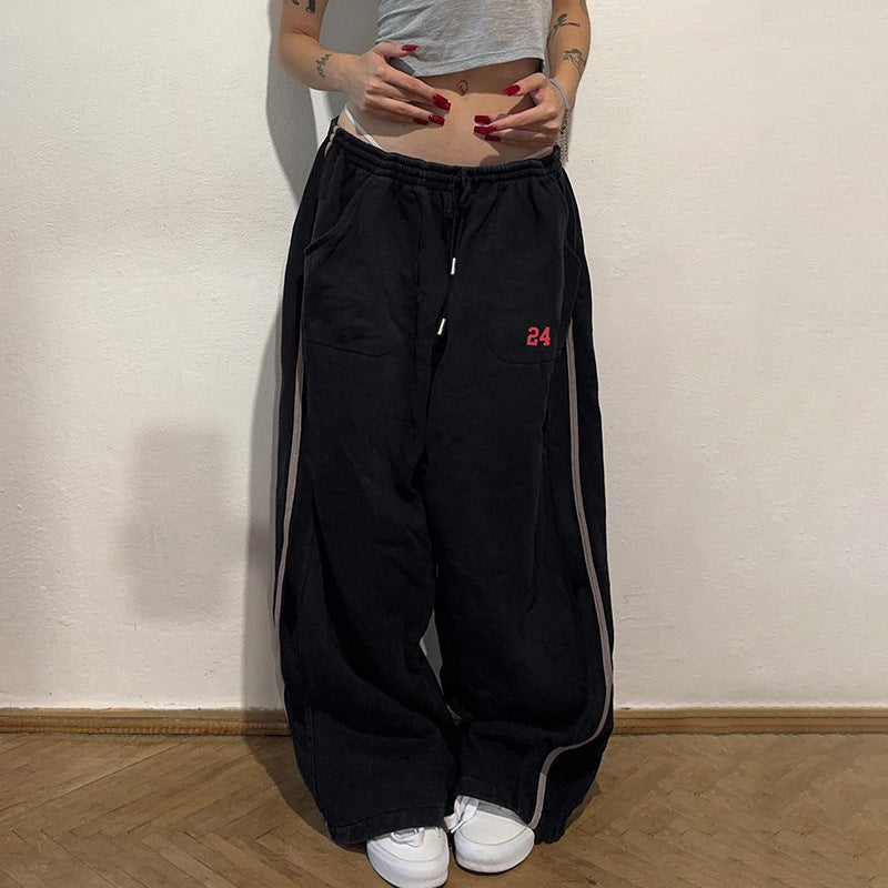 Sweatpants digital kasual Amerika jalanan