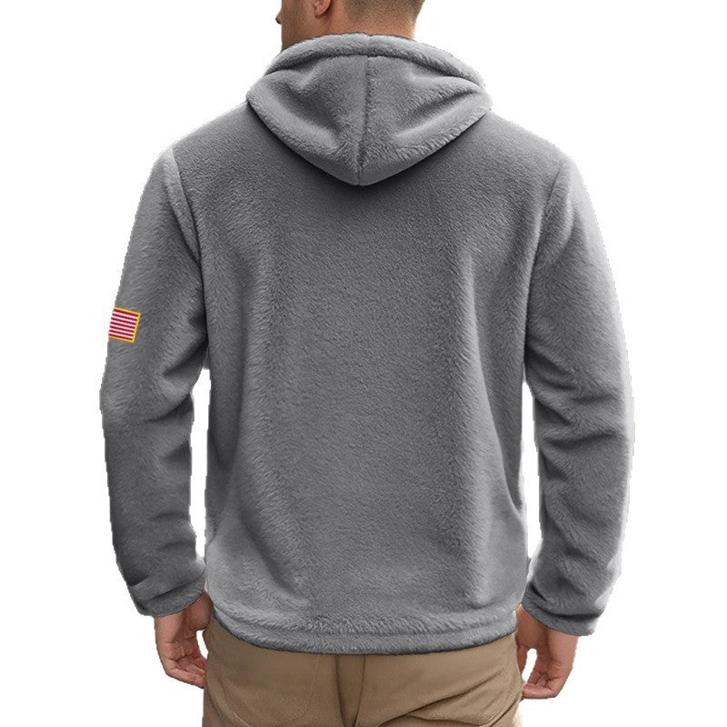 Zipper Hooded Sweatshirt