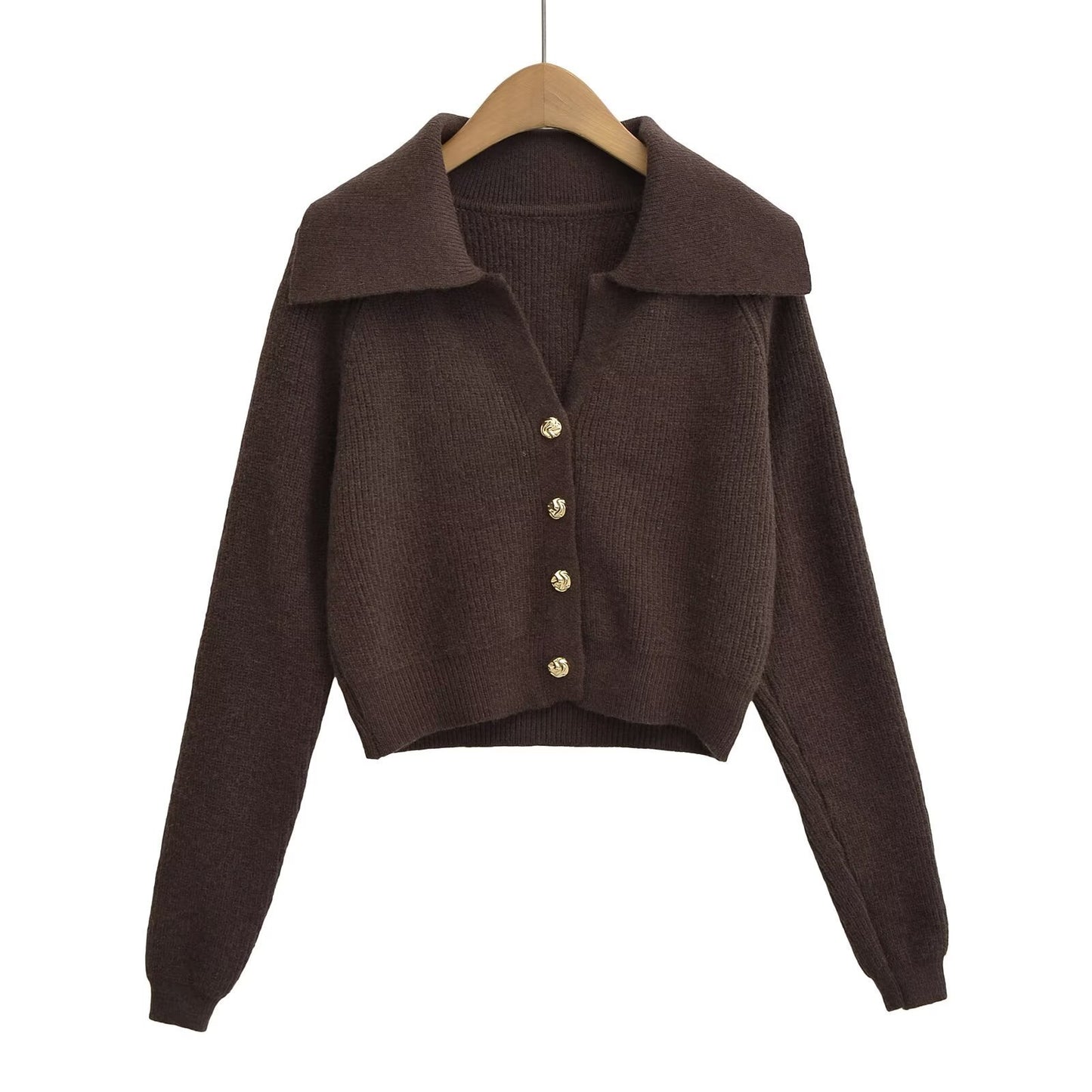 Retro Soft Glutinous Sweater Coat Top