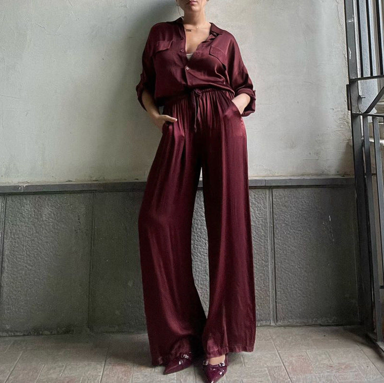 High Waist Trousers Two-piece Set