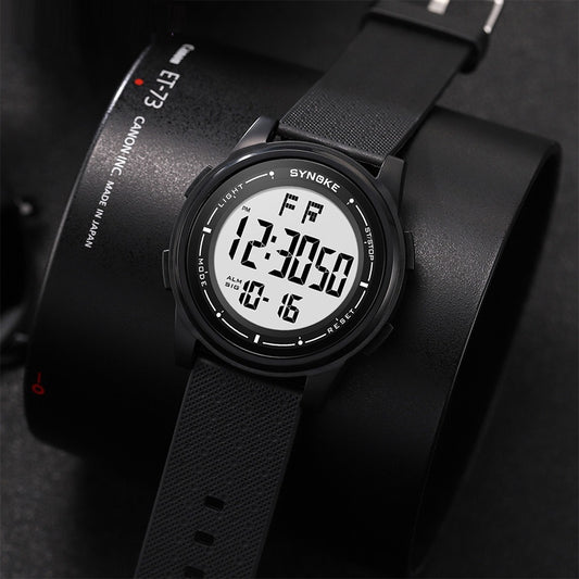 Men's Sports Electronic Watch Lightweight Design Large Screen Luminous Student Watch