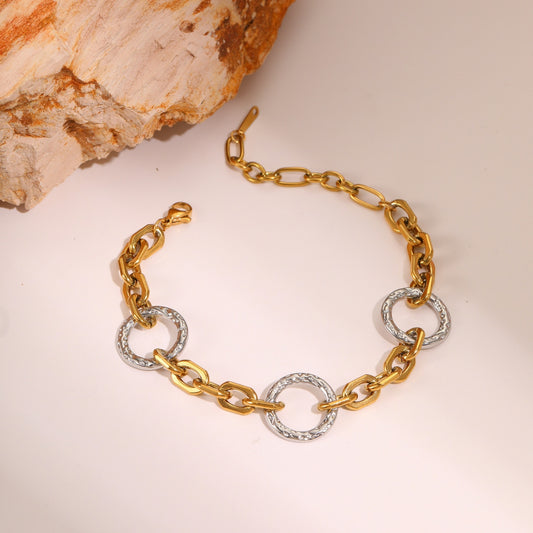 Stainless Steel Necklace Bracelet High Sense Titanium Steel No Fading