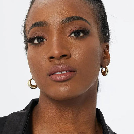 Brass Retro Minority Ear Clip Earrings Personalized Earrings Female Fashion