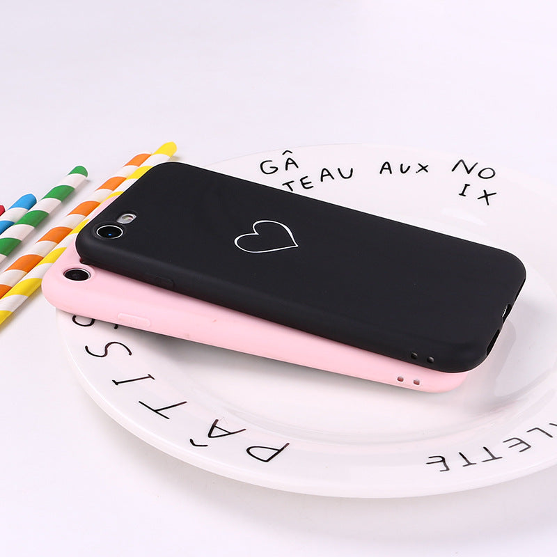 Heart print phone case