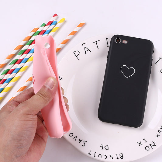Heart print phone case