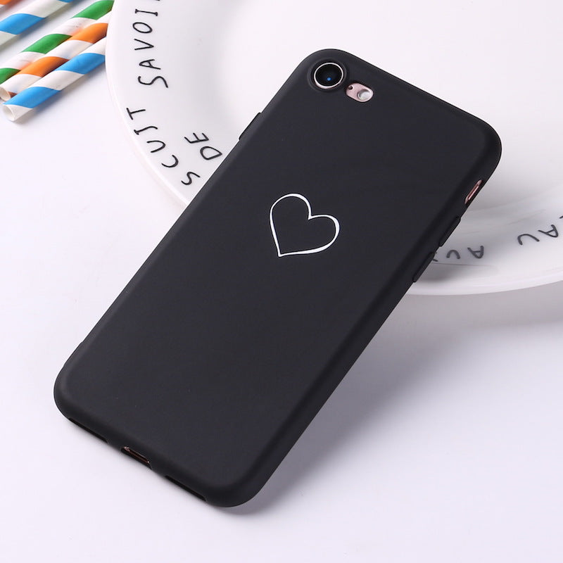 Heart print phone case