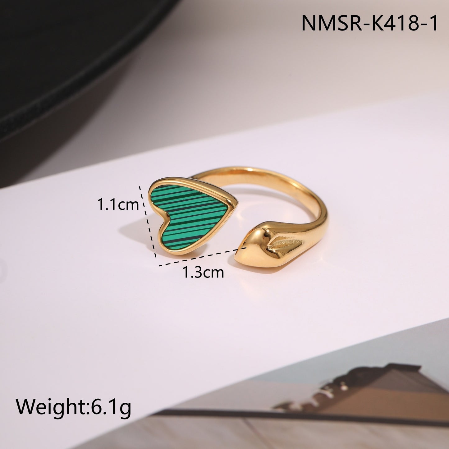 Stainless Steel Open Titanium Steel Ring