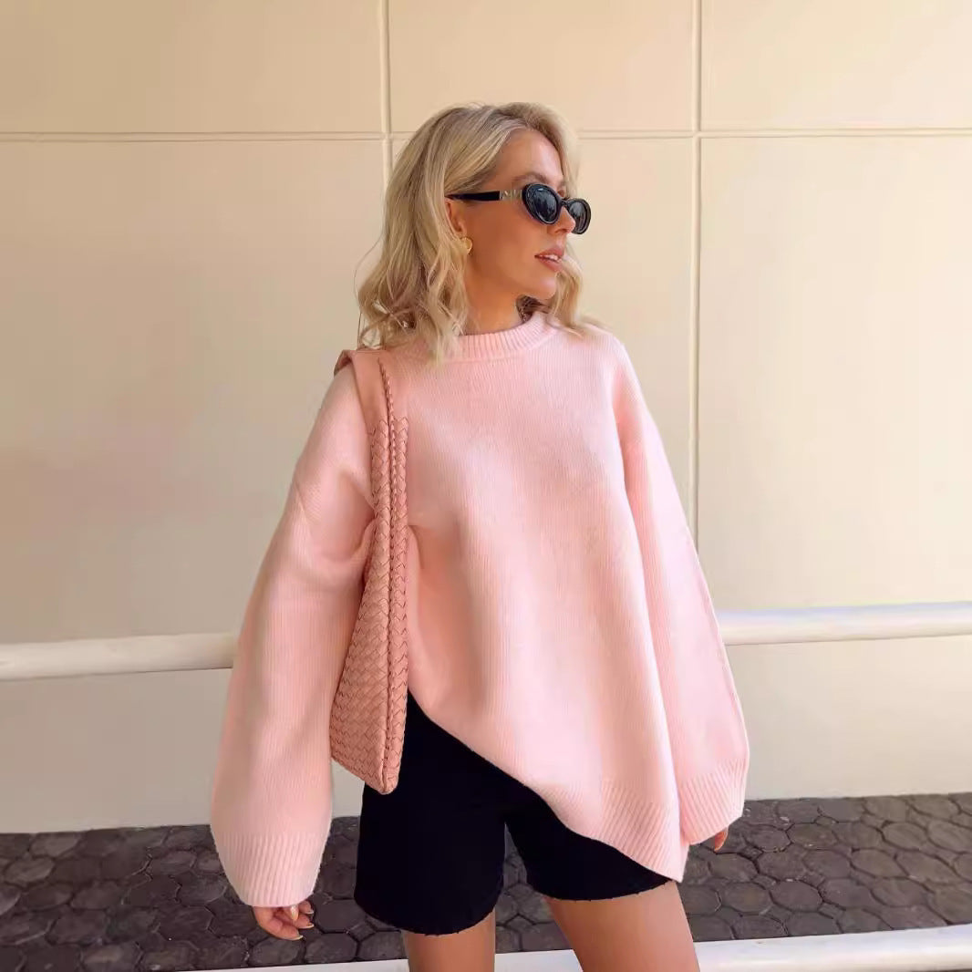 Crew Neck Pullover Sweater