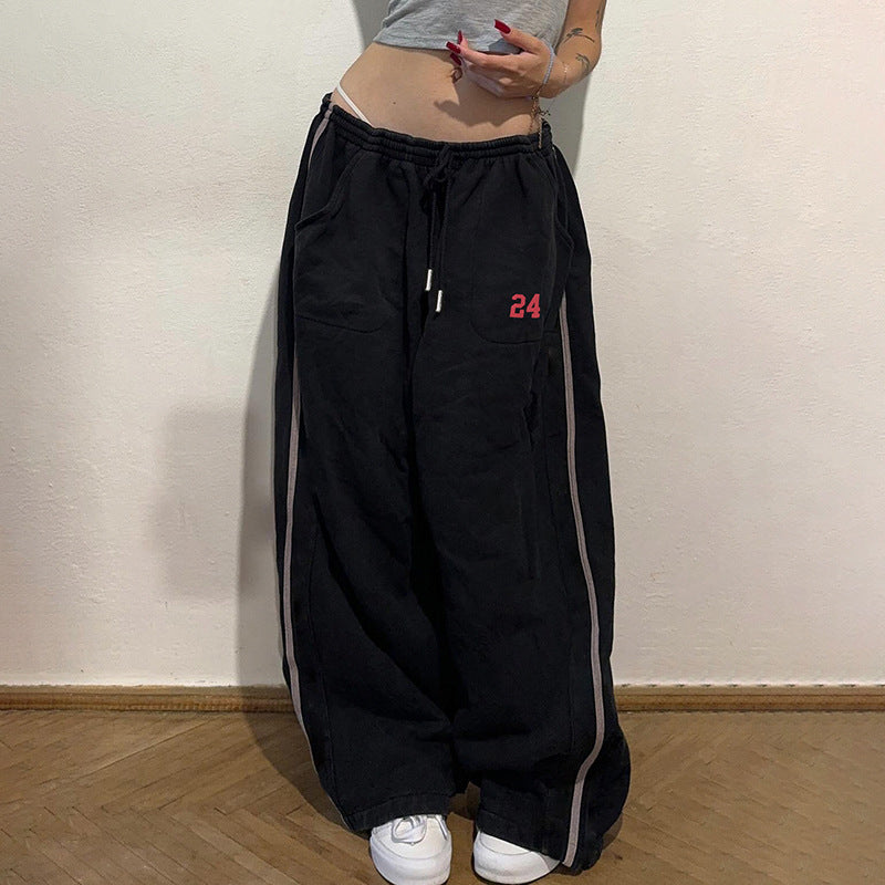 Sweatpants digital kasual Amerika jalanan