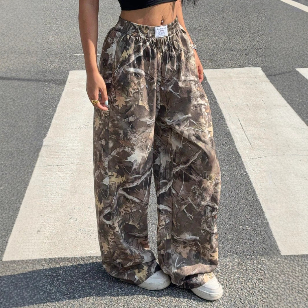 Spice Girls Women's New High Waist Wide Leg Pants Loose Slim Spice Girls Casual Pants Amazon