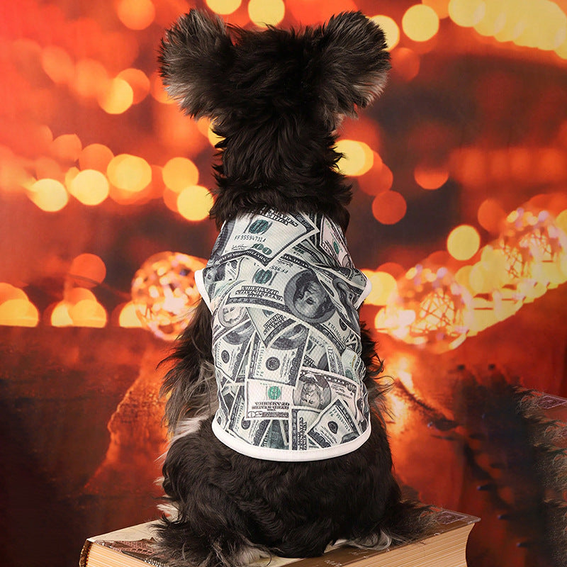 Pet Cool Clothes Summer Outgoing Dog Clothes Color Dog Vest Cat Clothes