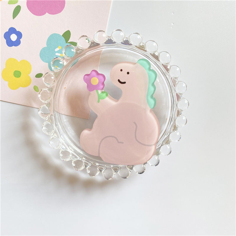 Cartoon Acrylic Glue Mobile Phone Airbag Bracket Lazy Desktop Folding Bracket