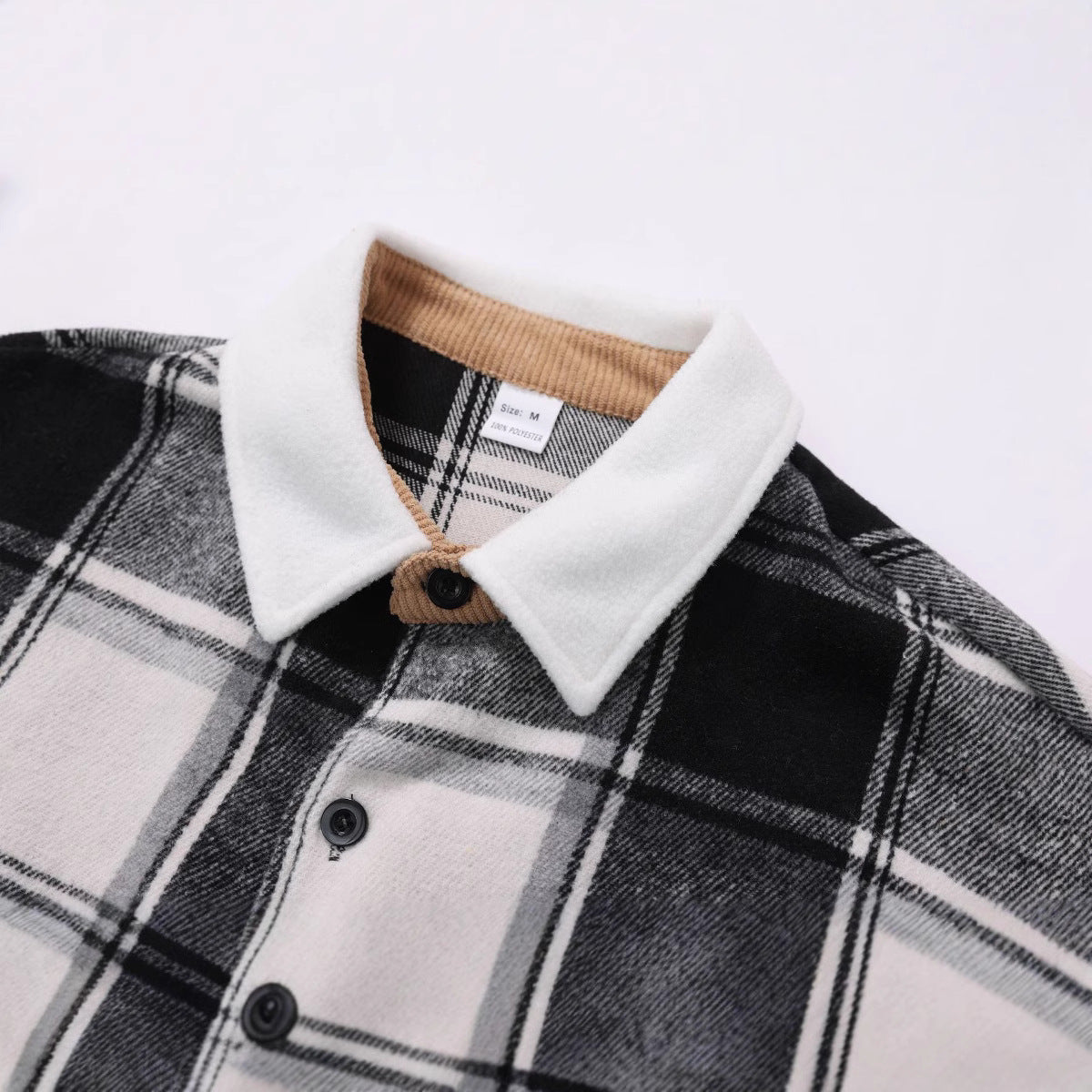 Retro Outerwear Brushed Shirt Coat
