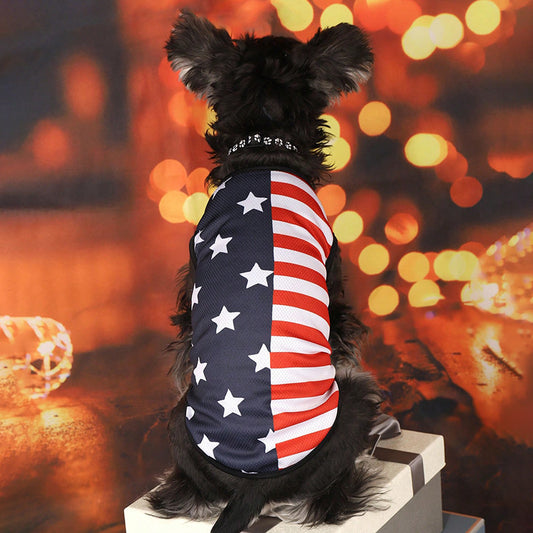 Pet Cool Clothes Summer Outgoing Dog Clothes Color Dog Vest Cat Clothes