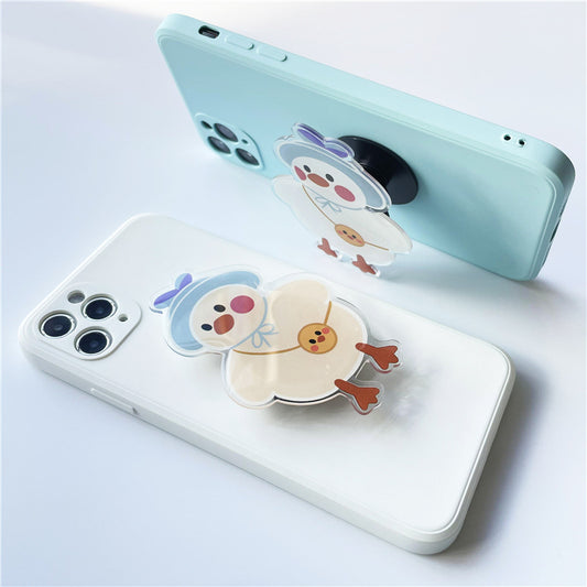 Cartoon Acrylic Glue Mobile Phone Airbag Bracket Lazy Desktop Folding Bracket