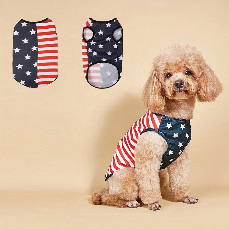 Pet Cool Clothes Summer Outgoing Dog Clothes Color Dog Vest Cat Clothes