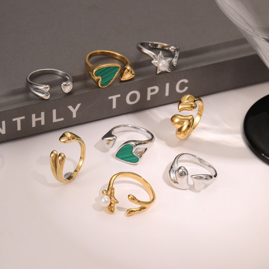 Stainless Steel Open Titanium Steel Ring