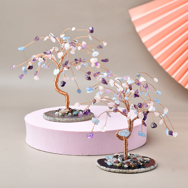 Crystal Rubble Tree Decoration Home