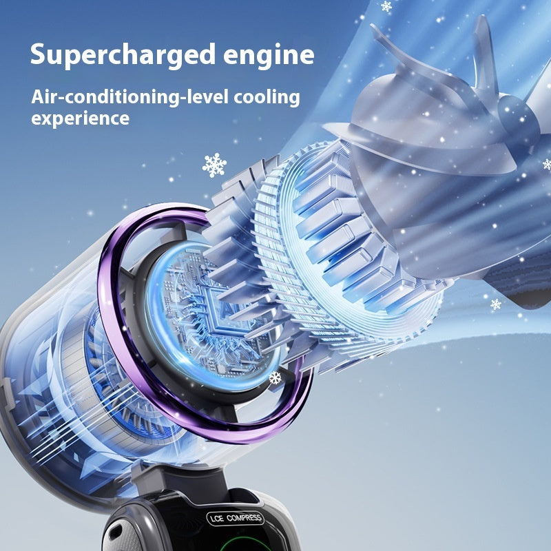 Ice Pack High-Speed Handheld Electric Fan