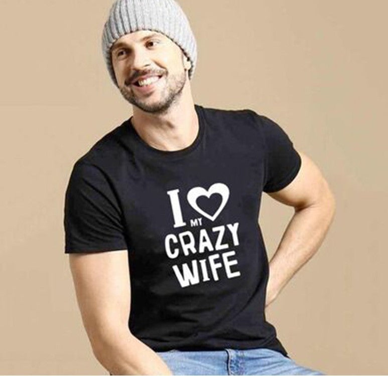 European And American Couples Short-sleeved T-shirts