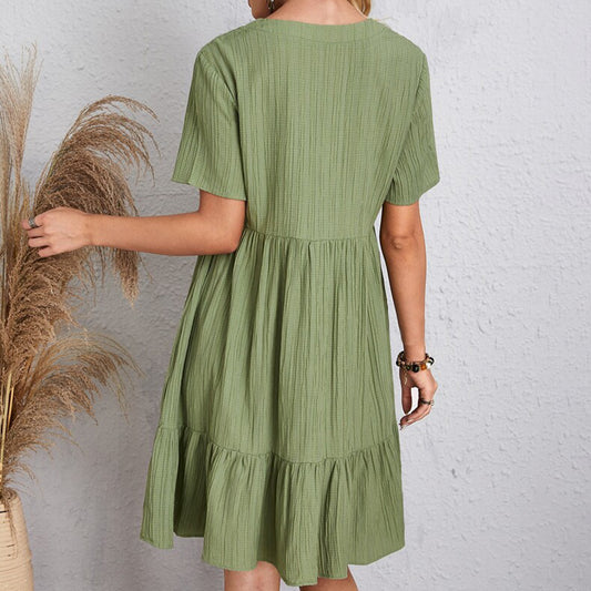 Loose Ruffled Beach Dress