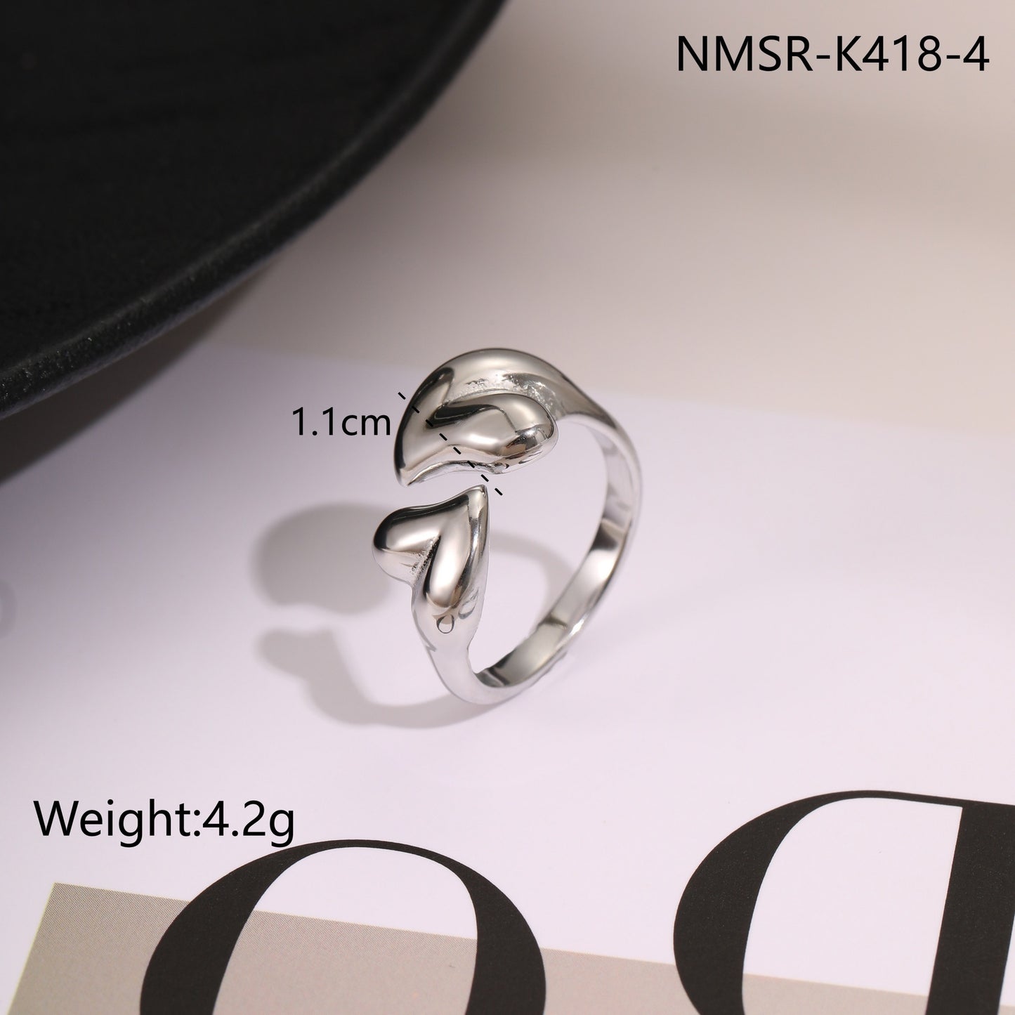 Stainless Steel Open Titanium Steel Ring