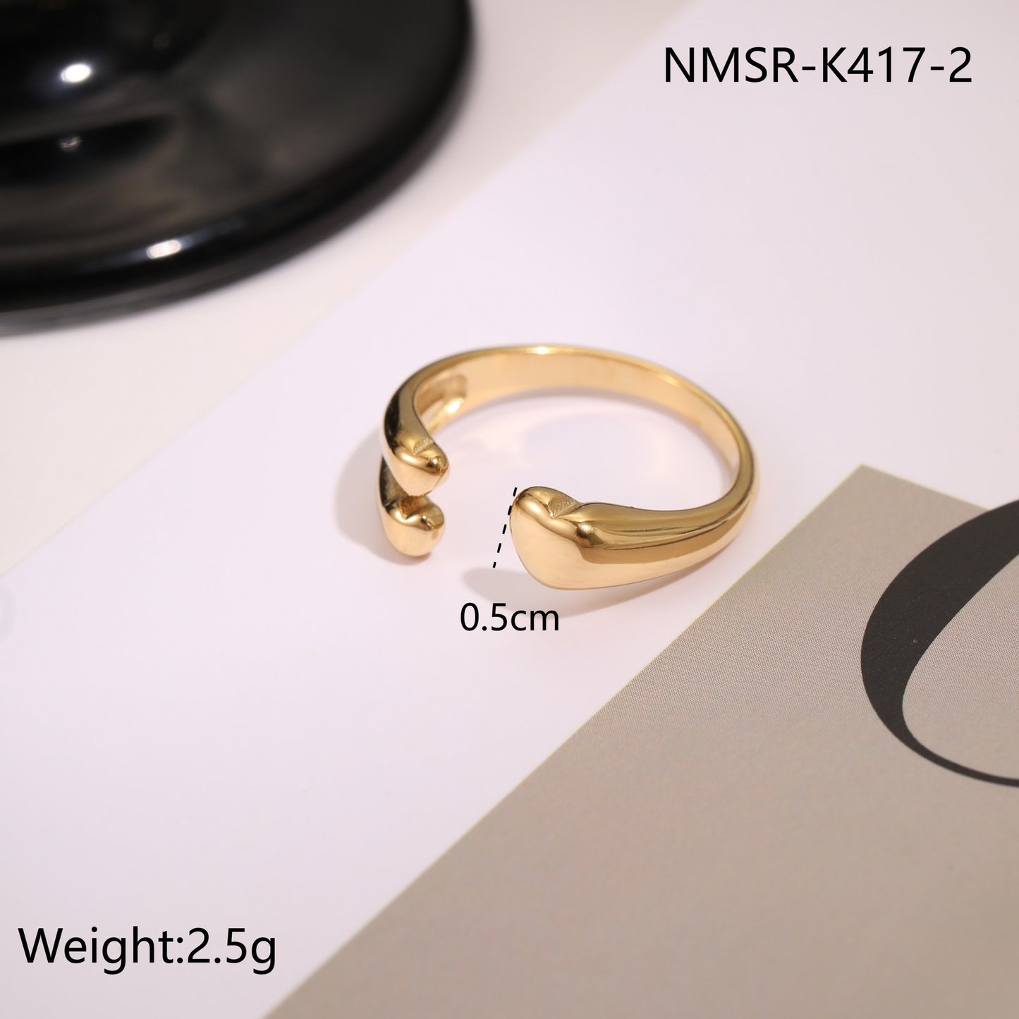 Stainless Steel Open Titanium Steel Ring