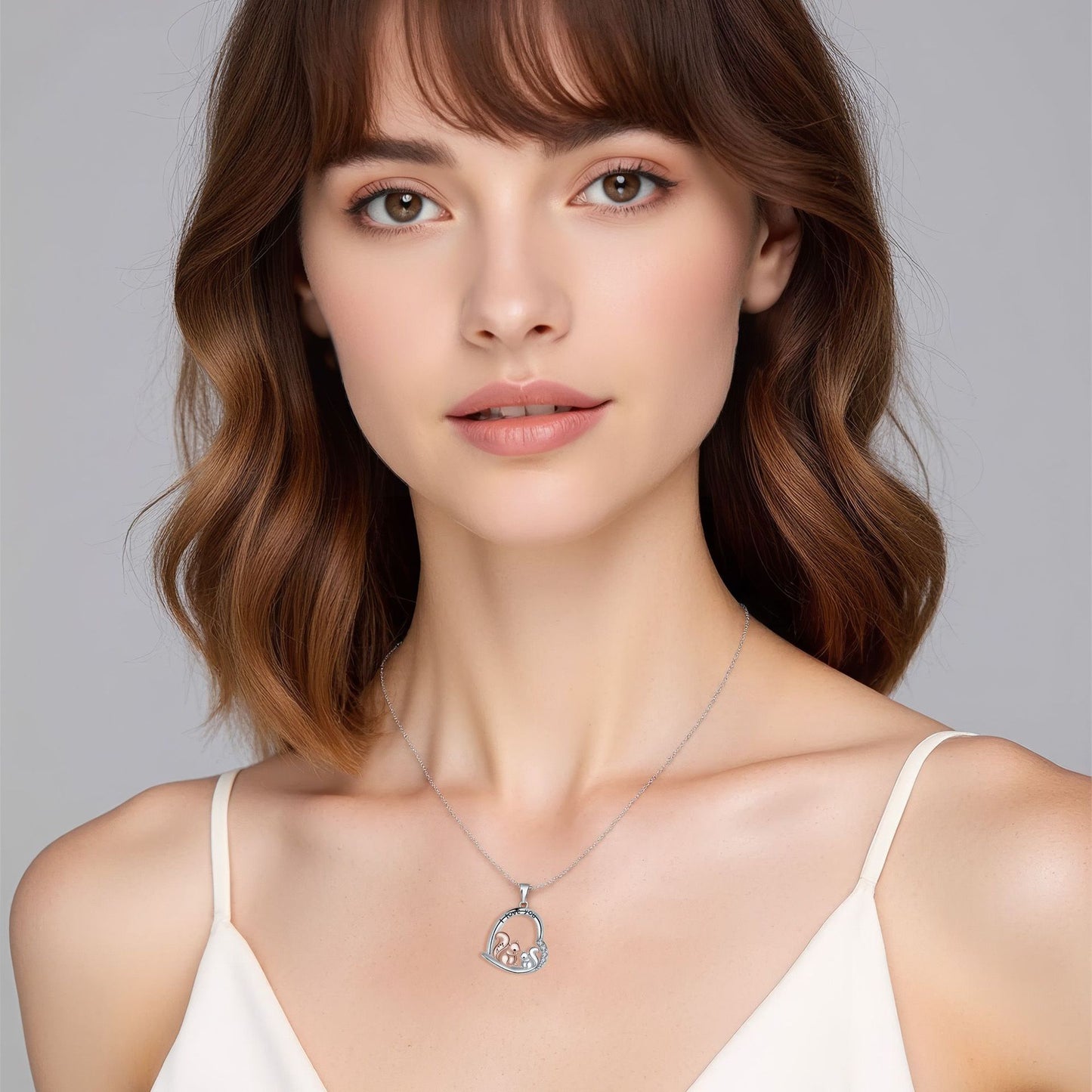 Little Squirrels Exquisite Pendant Necklace