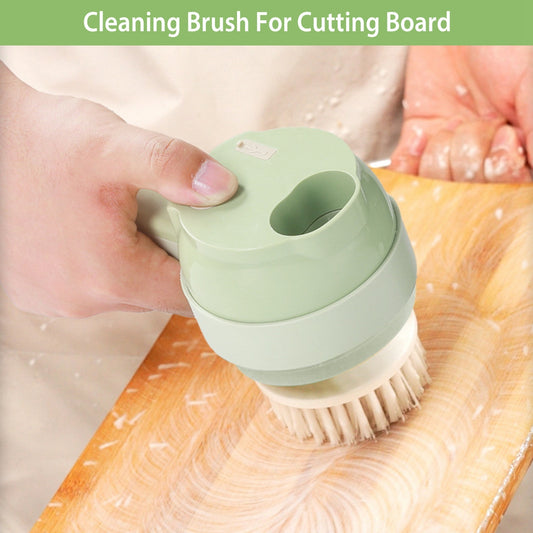 Multipurpose 4 In 1 Handheld Electric Vegetable Cutter Set Portable Wireless Garlic Mud Masher Garlic Press And Slicer Set Multifunctional Electric Mini Food Processor