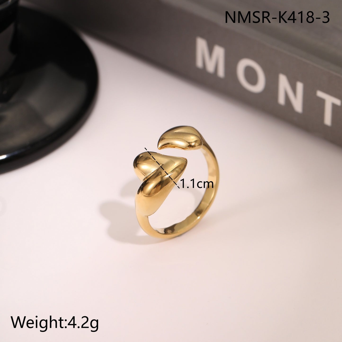 Stainless Steel Open Titanium Steel Ring