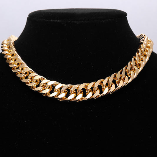 Women's Simple Solid Color Thick Chain Necklace