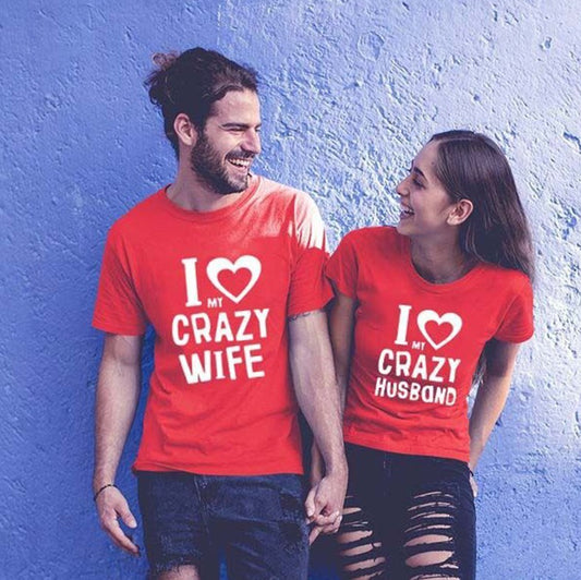 European And American Couples Short-sleeved T-shirts