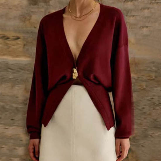 Knitted Cardigan Sweater For Women