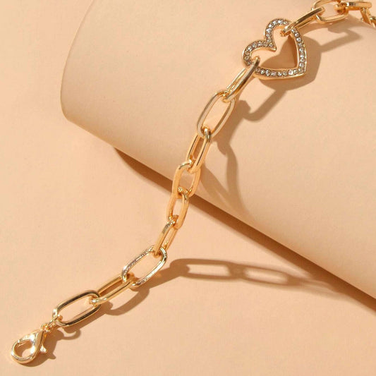 Love Pendant Clip Bracelet Street Women