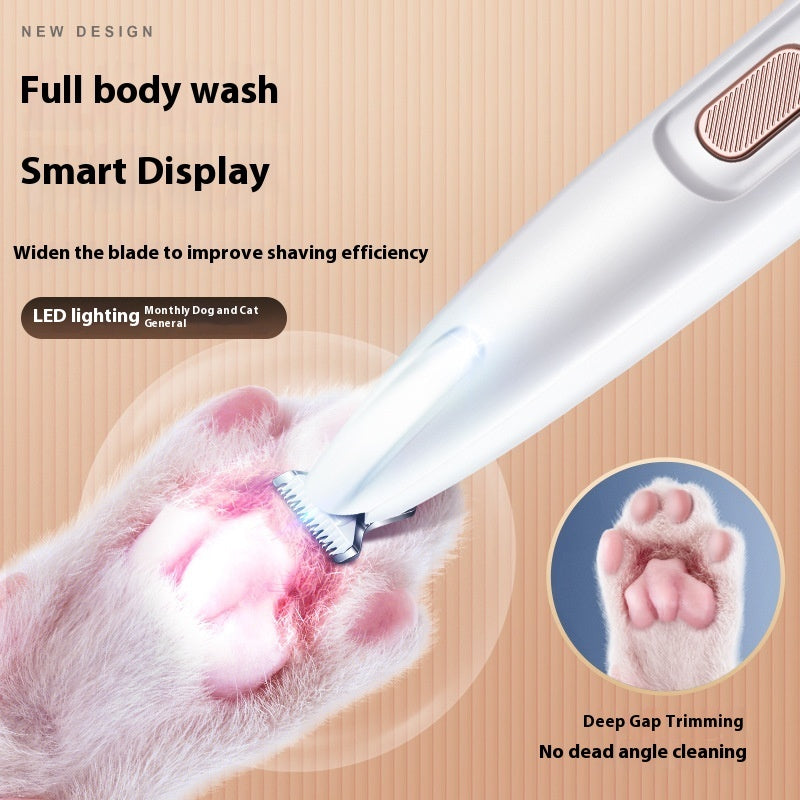 LED Light Fully Waterproof Pet Hair Trimmer