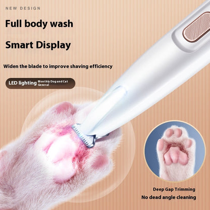 LED Light Fully Waterproof Pet Hair Trimmer