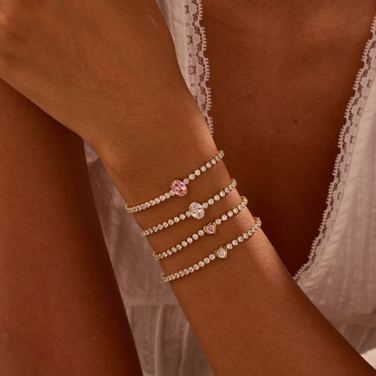 Titanium Steel Bracelet Inlaid Zircon